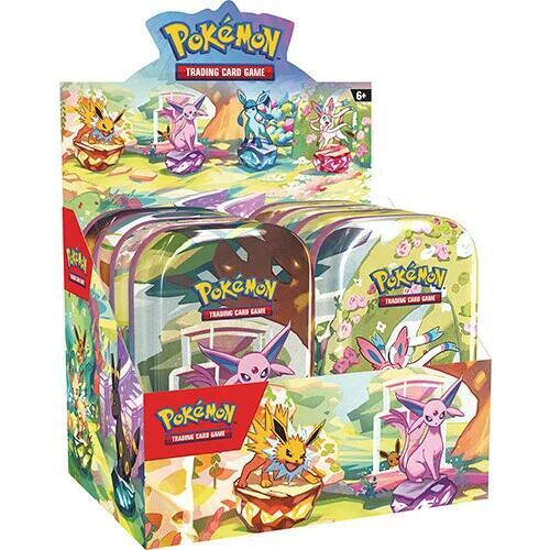 Pre-Order ships 2/7/25) Pokemon Scarlet and Violet 8.5 Prismatic Evolutions Mini Tin