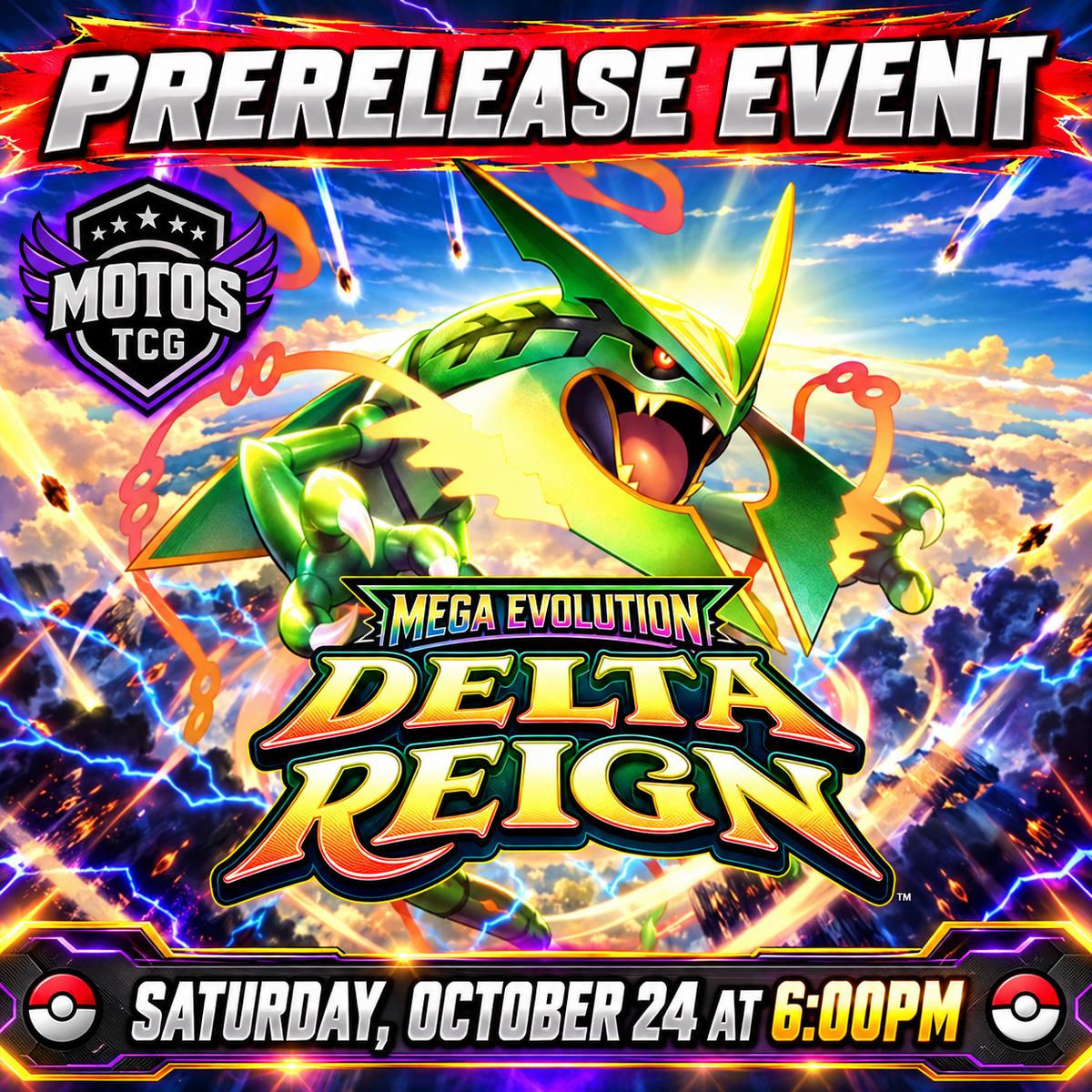 Delta Reign Prerelease Saturday, October 24, 2026 06:00 PM