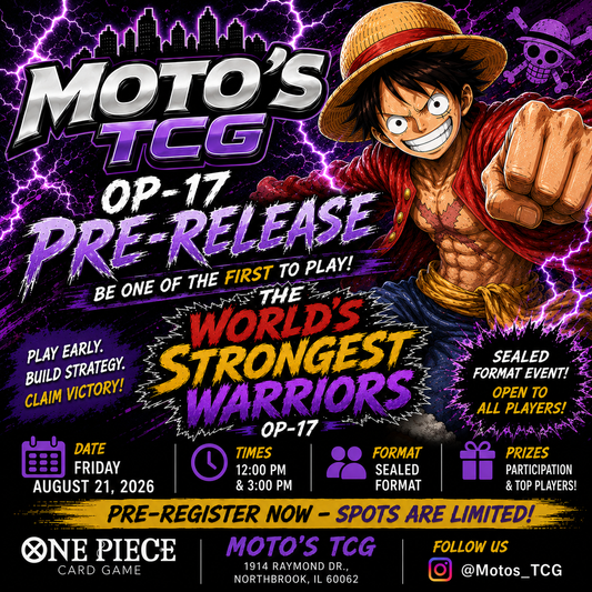 One Piece - The World's Strongest Warriors [OP-17] - 4th Anniversary - Pre-Release Event [8/21/26 @ 12:00 PM]